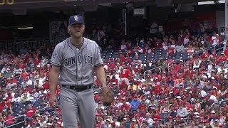 SD@WSH: Cashner fans five over six innings