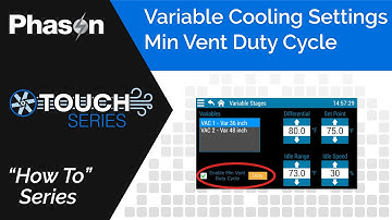 How to Use Minimum Ventilation Duty Cycle on Phason Touch Series | Plus-Touch & Supra-Touch Setup