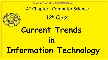 12th Class Chapter No 4 | Current Trends In Information Technology |