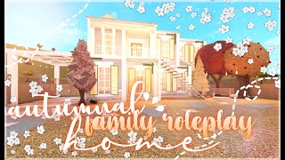 - aesthetic autumnal family roleplay home || bloxburg - roblox || floria -