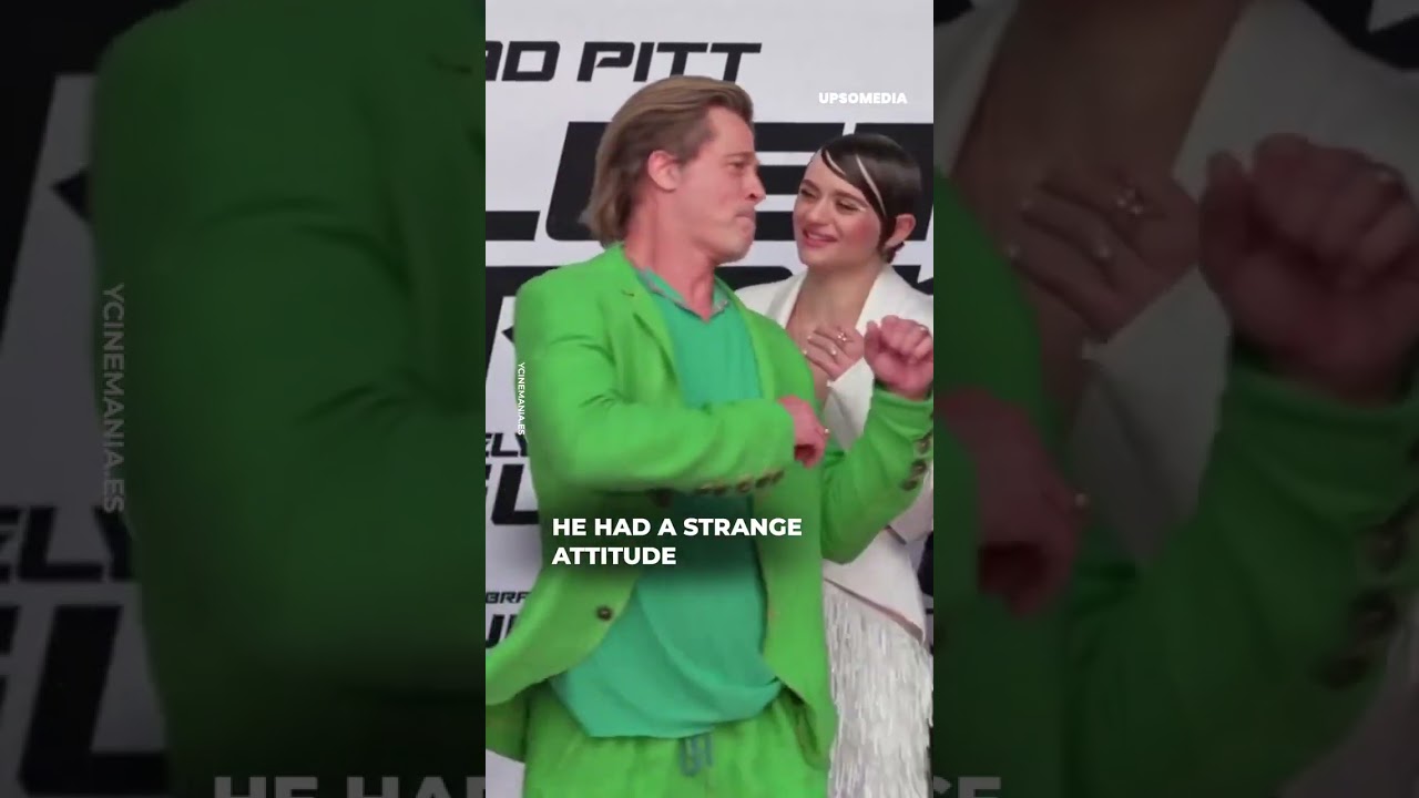 Bad Bunny didn't know what to do.It's like a switch turned off inside of him when Brad Pitt...