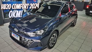 Hyundai HB20 Comfort Plus 2024 - Sensor Estacionamento + Protetor Cárter + Calha Chuva + Insulfilm