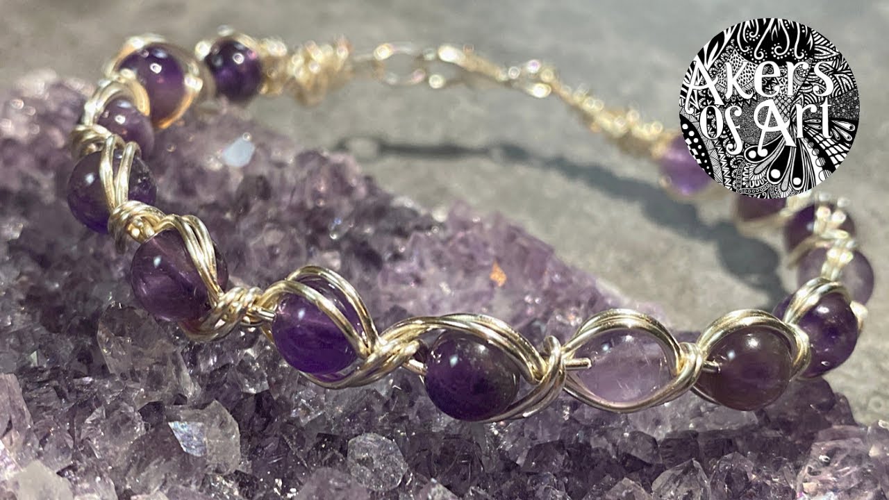 Simple Wire Bead Bracelet Tutorial YouTube