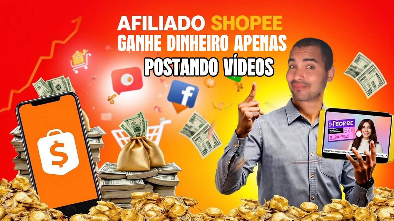 AFILIADO SHOPEE COMO GANHAR DINHEIRO POSTANDO VVÍDEOS NA SHOPEE - YouTube