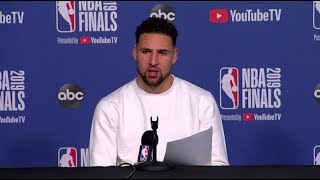 Klay Thompson Postgame Conference | Warriors vs Raptors Game 1 | NBA Finals 2019