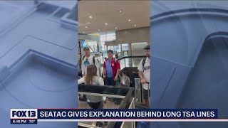 Sea-Tac Airport offers explanation behind long TSA lines over the weekend | FOX 13 Seattle