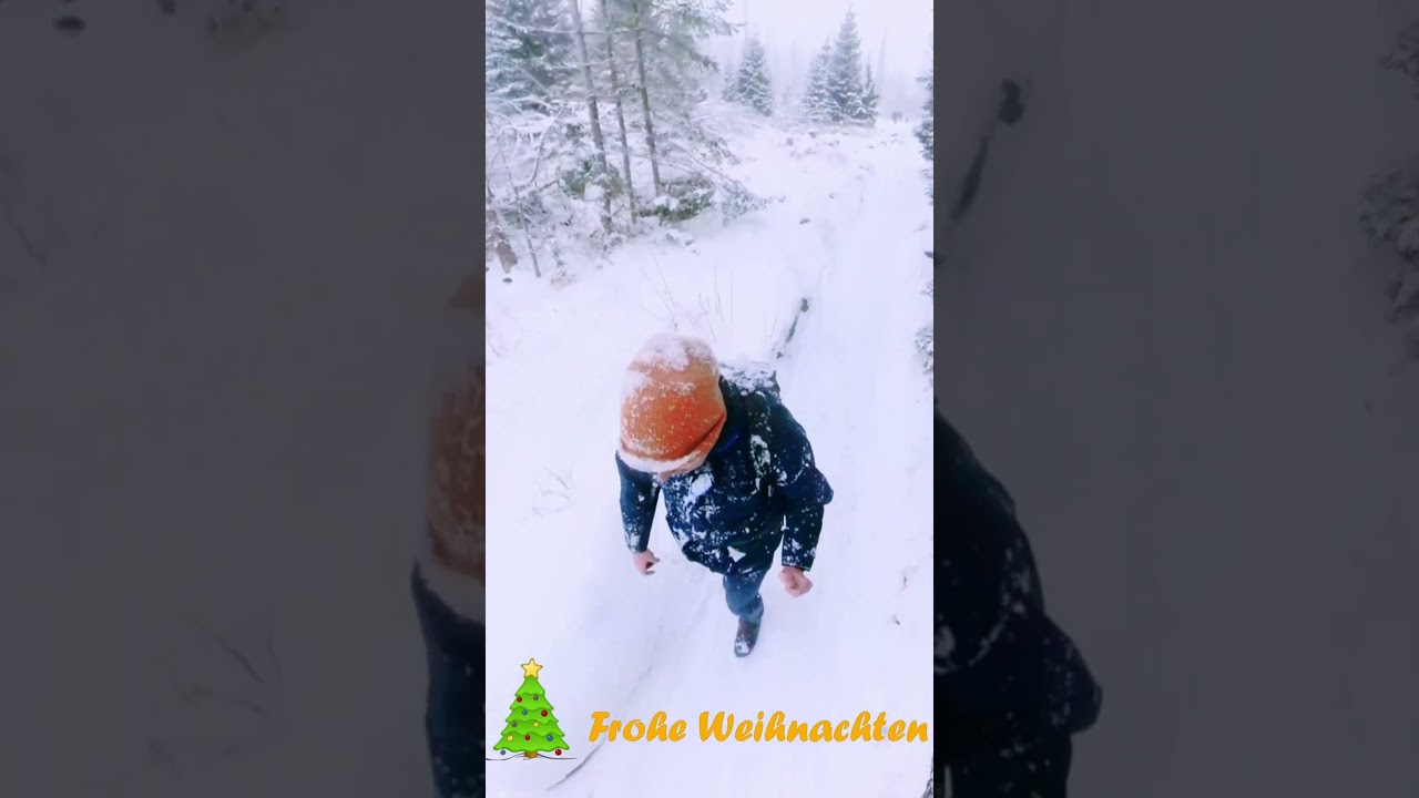 Frohe Weihnachten draußen im Harz
