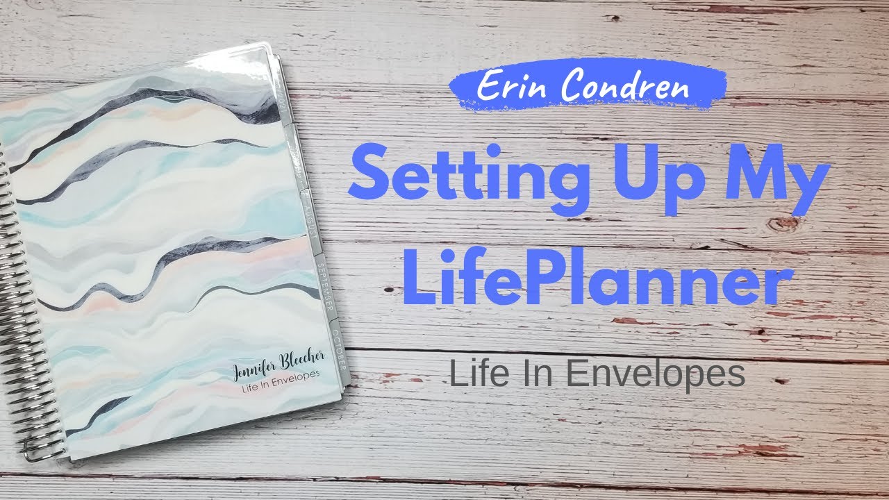 Setting Up My LifePlanner // Erin Condren // 2020-2021 Vertical - YouTube