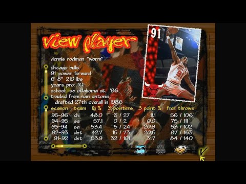 NBA Live 97 (1996) MS-DOS Chicago Bulls Gameplay HD 60fps