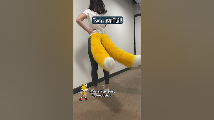 Do you know what's better than wearing a tail...? Wearing TWO! #sonic #tails #cosplay
