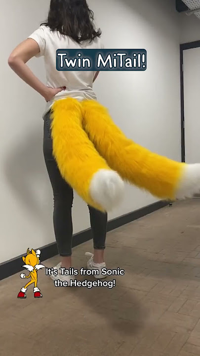 Do you know what's better than wearing a tail...? Wearing TWO! #sonic #tails #cosplay
