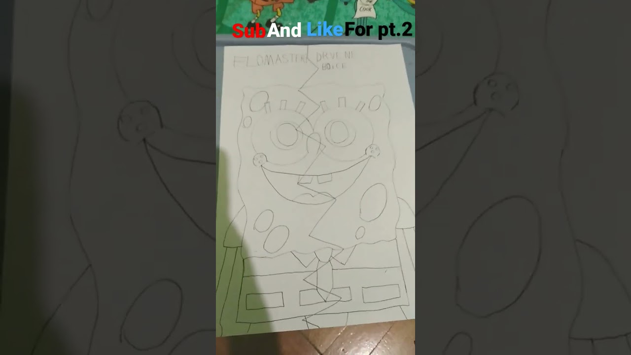 Flomasteri vs drvene bojice (crtanje sunđer boba)