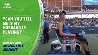 Svitolina Hiliariously Asks Umpire for Update on Husband's (Monfils) Match | 2023 US Open