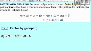 Algebra 2 Chapter 5.4 VideoNotes 9/27/12