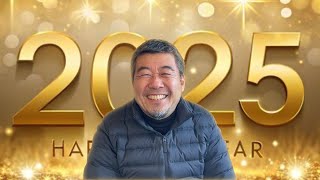 A rural biker decides to send his New Year's greetings as quickly