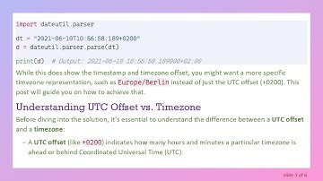 How to Convert a Timestamp with Timezone to Datetime in Python