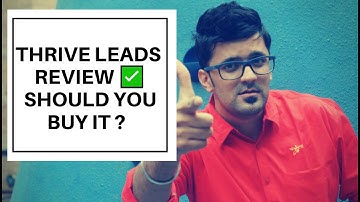 Thrive Leads Review 👉 Does It Really Work ? Thrive Leads Tutorial
