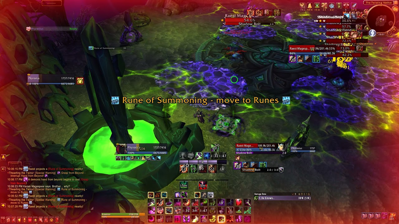 Legion Timewalking Affliction Warlock Mage Tower Clear