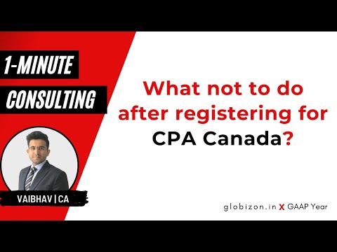 Do not do this after registering for CPA Canada | International Accountants