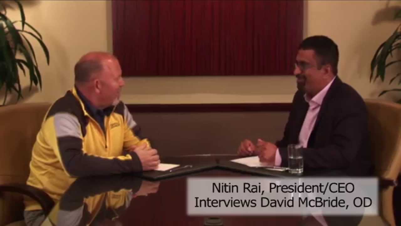 Nitin Rai Nitin Rai, President/CEO Interviews David McBride, OD - YouTube