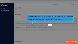 How to edit or delete CNAME Record in cPanel using the DNS Zone Editor with HostNamaste