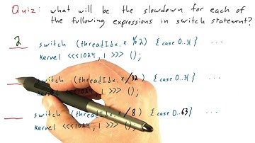 Switch Statements and Thread Divergence Part2 - Intro to Parallel Programming