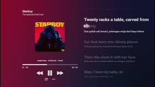 The Weeknd & Daft Punk - Starboy | (Lirik Terjemahan Indonesia Persuku kata/Syllable)