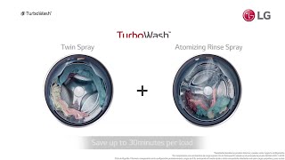 Lavadora LG TWINWash™ 27 pulgadas -  Tecnología TurboWash™: lava más rápido y ahorra energía.