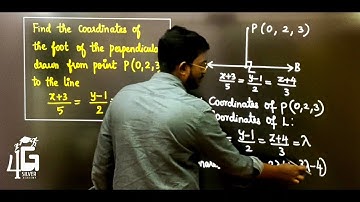 Foot of the perpendicular Problem in Tamil | 12th CBSE Maths in Tamil | Three dimensional Geometry