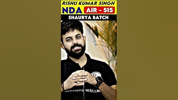 मैं भी कर सकता हूँ!! | AIR-515 UPSC NDA-1, 2023 #PW #DefenceWallah