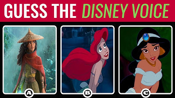 Guess The Disney Character By The Voice | DISNEY Voice Quiz Challenge