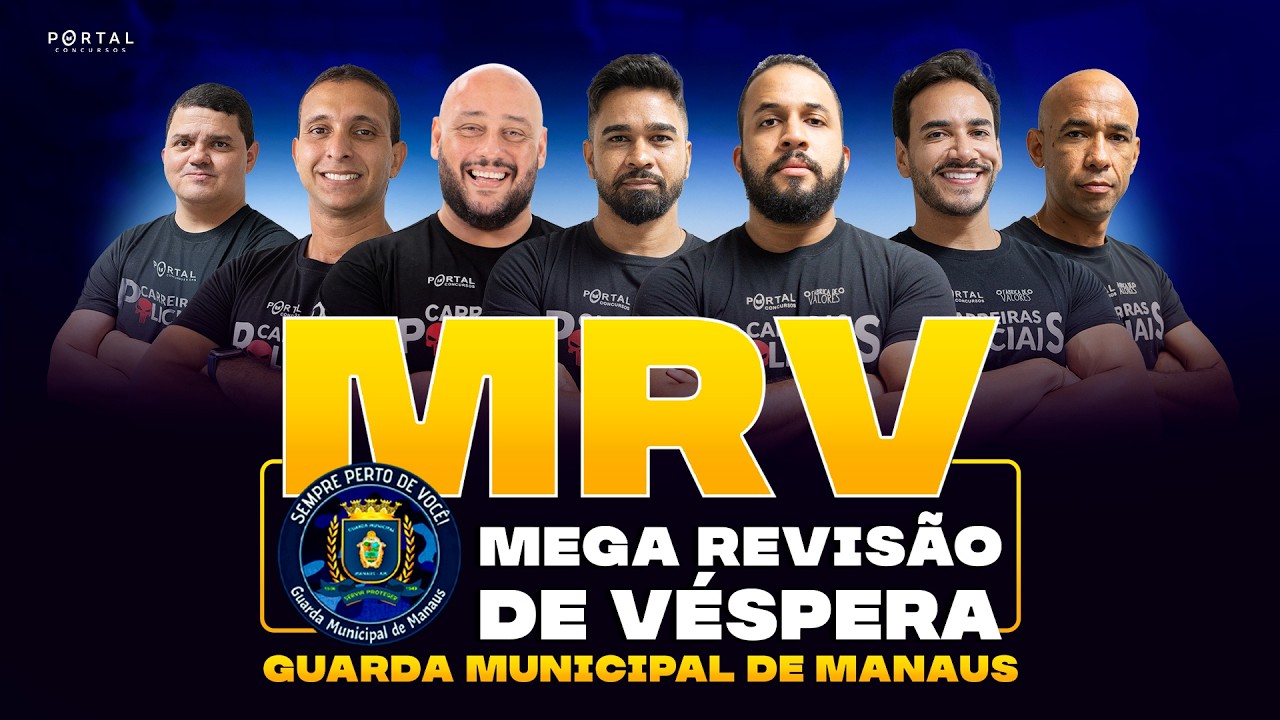 CONCURSO GM MANAUS - MEGA REVISÃO DE VÉSPERA