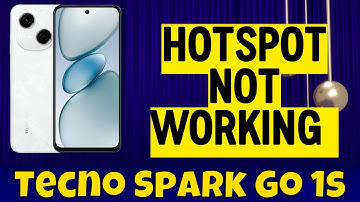 Tecno Spark Go 1s Hotspot Problem || Solution of hotspot issues || Hotspot not working problems