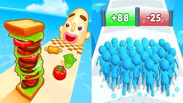 Ladder Master vs Blob Shooter 3D ❤️🧡 | Max Update Gameplay 🚀👩‍✈️| New Levels Walkthrough iOS/Android
