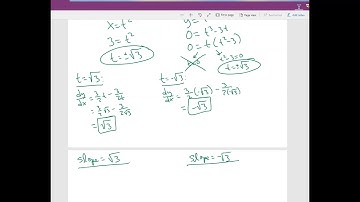 Math 151: Tangent Lines, Vertical, and Horizontal for Parametric Equations