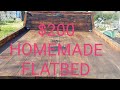 BUILDING MY HOMEMADE TRUCK FLATBED OUT OF WOOD