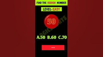 Find The Hidden Number | Eye Test | #shorts #youtubeshorts #shortsviral