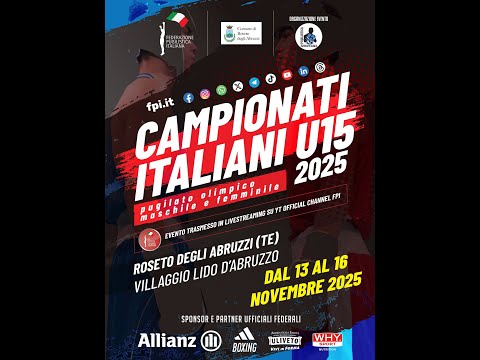 Video CAMPIONATI ITALIANI U15 M/F 2025 | DAY 2 RING B