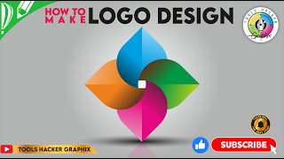 How To Make Logo Design By Tools Hacker Graphix