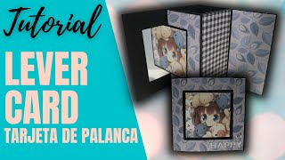 LEVER CARD  TUTORIAL DE SCRAPBOOK