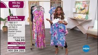 G by Giuliana Jet Set G Hawaiian Duster Dress