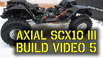 Axial SCX10 III Build Video 5 - Steps G1-I1