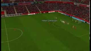 Leverkusen Vs Frankfurt - Hakan �Alhanoglu Goal 31 Minutes