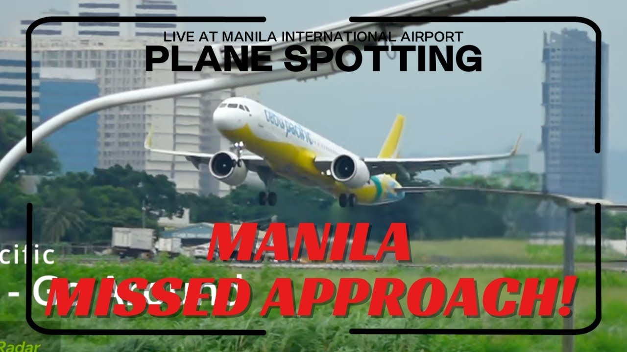 Внимание, уход на второй круг! Сильный ветер против самолёта | NAIA/RPLL, Манила, Филиппины