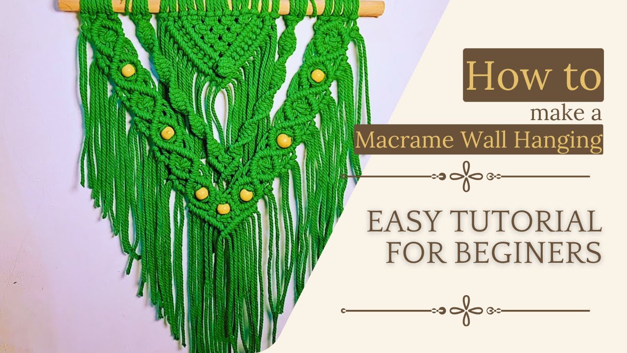 How to Make a Macrame Wall Hanging | DIY Home Decor | Beginner-Friendly ...