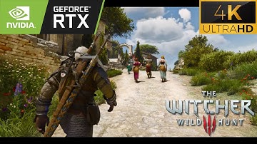 4K The Witcher 3 NextGen RayTracing Modded Graphics | Vanilla Enhanced Lighting Mod Showcase RTX3090