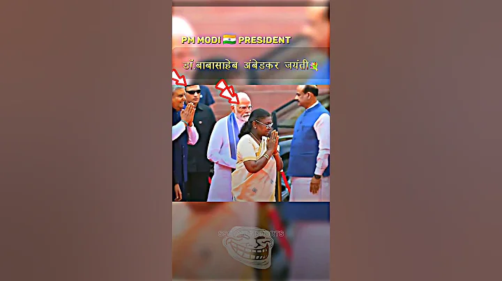 President PM Modi pays tribute to Dr. Babasaheb Ambedkar at Parliament💐🇮🇳  #shorts #viralvideo#modi