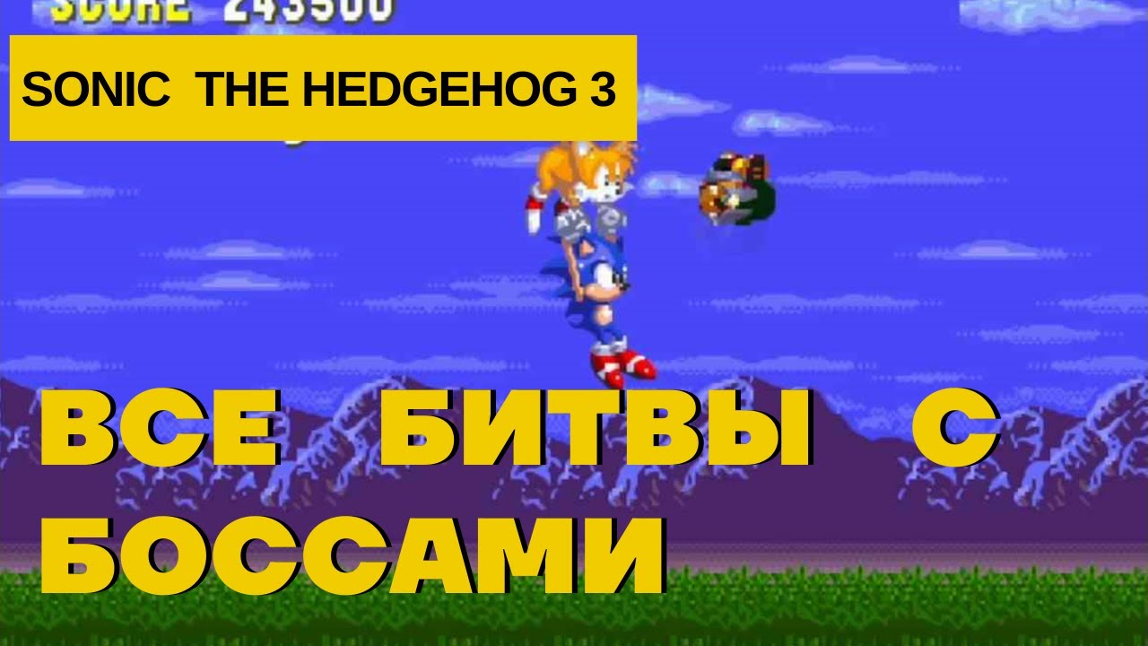 Sonic The Hedgehog 3 все боссыall Bosses Youtube 