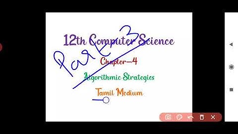 12th Comp.Sci (Tamil Medium) Chapter-4 (Part 3)