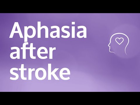 Aphasia after stroke